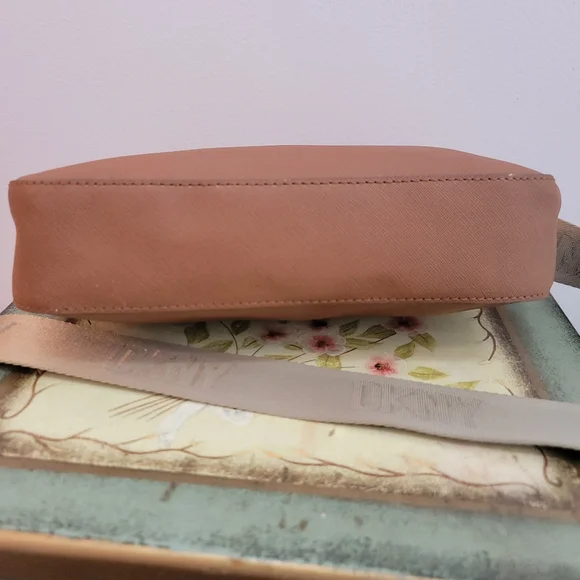 DKNY Brown Vegan Leather  Crossbody with Coin Purse with DKNY Guitar Strap - Picture 9 of 13
